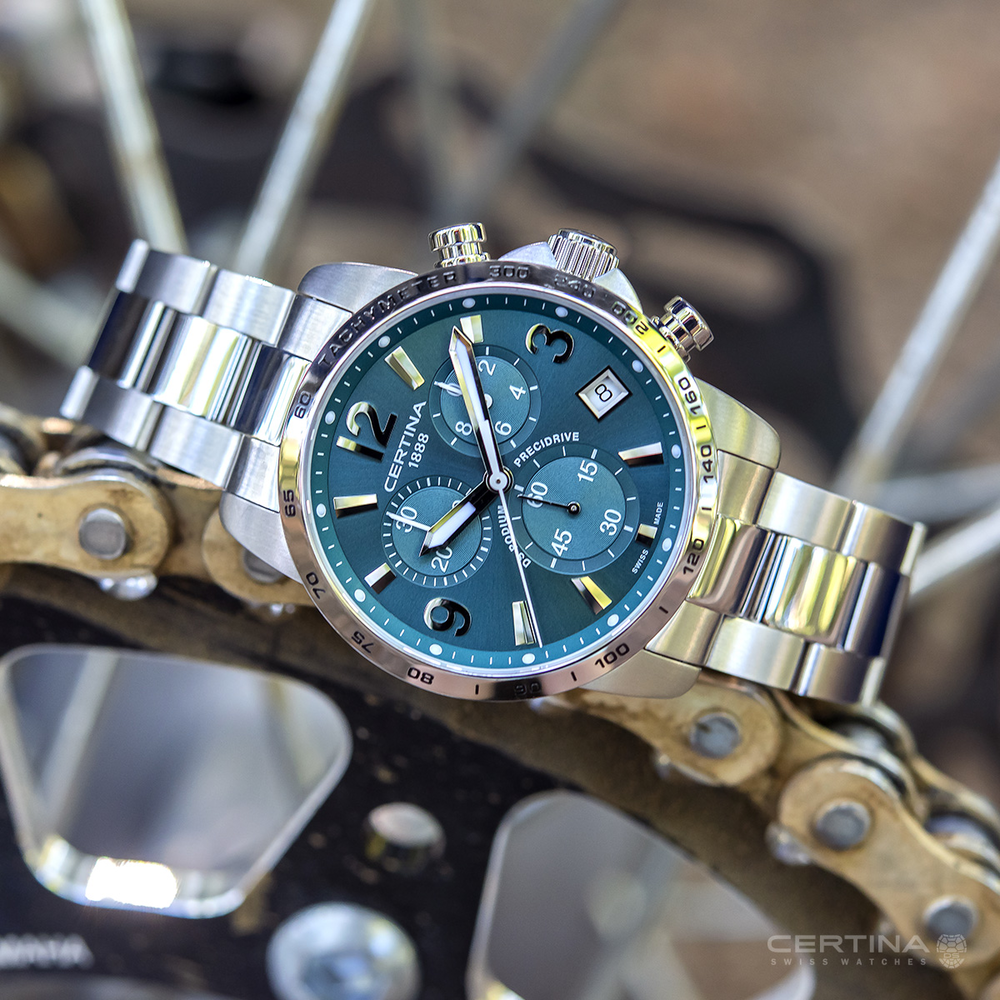 Men Quartz DS Podium Chronograph 1/10 sec watch by Certina